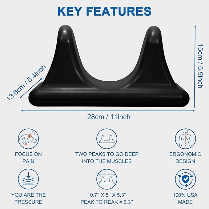 Psoas Release Tool &amp Hip Flexor Stretcher – Deep Tissue Hip Hook for Tight HIPS Back &amp Quad Relief – Muscle Recovery for Athletes Office Workers &amp Fitness Enthusiasts (Black)