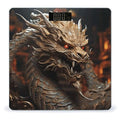 Golden Dragon on Red Background Scale for Body Weight Highly Accurate Digital Bathroom Scale Sturdy Tempered Glass Weighing Scales with LCD Display Fashion Body Fat Smart Scales 400lb