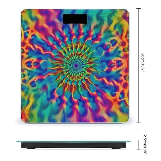 Color Tie-dye Scale for Body Weight Smart Scales Digital Bathroom Scale High Precision Weighing Scales with Large Display Weighing Machine for People