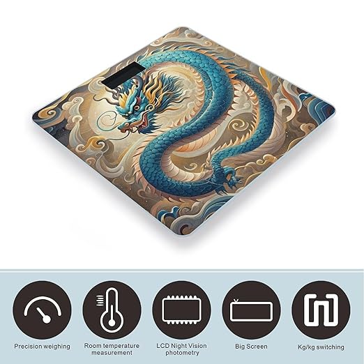 Dragon Scale for Body Weight Smart Scales Digital Bathroom Scale High Precision Weighing Scales with Large Display Weighing Machine for People