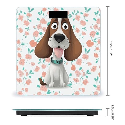 Funny Dog Smart Scale for Body Weight Accurate Bathroom Scale with LED Display Digital Weight Scales Weighing Machine High Precision Scales for Bath Home