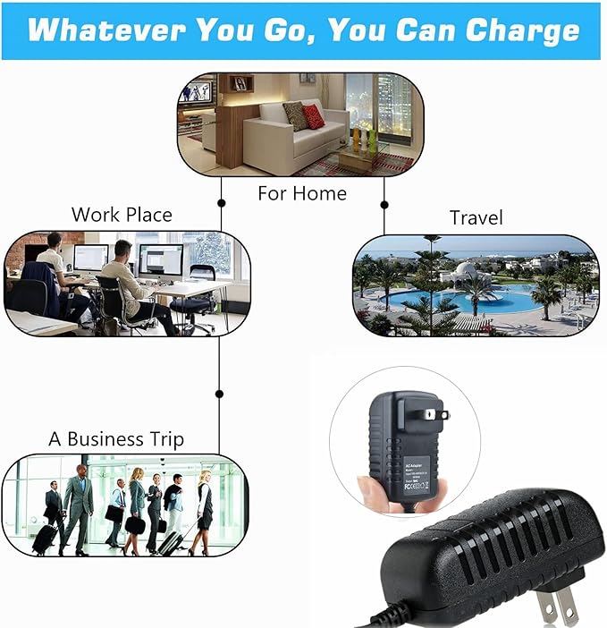 AC Adapter Charger for WuBeFine 18650 Massage GuDeep Muscle Massager Power Supply