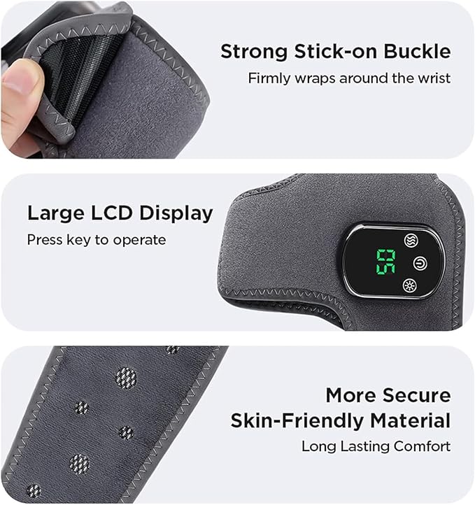 2026 Upgraded Triple Method Massager Portable Foot Massager for Neuropathy Customizable Massage Wireless &amp Portable Heated Ankle Wrap with 3 Vibration Mode (2PC)