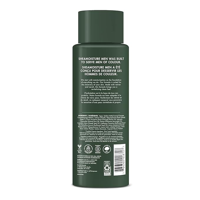 SheaMoisture Men Refreshing Body Wash Vetiver &amp Neroli