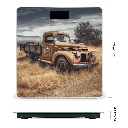 Old Truck Car Bathroom ScaleHighly Accurate Digital Weighing Machine for People Bright LED Display Weight Scale for The Aldult Home Use