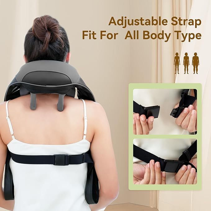 Snailax Back Massager and Neck Massager Bundle