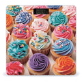 Birthday Cupcakes Bathroom Scale for Body Weight Bathroom Weighing Scale with Backlit LCD Display Highly Accurate Measures Weight Up to 180kg