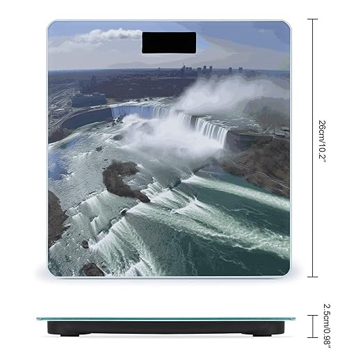 Niagara Falls Scale for Body Weight Sturdy Tempered Glass Weighing Scales with LCD Display Accurate Digital Bathroom Scale Convenient Body Fat Smart Scales 400lb
