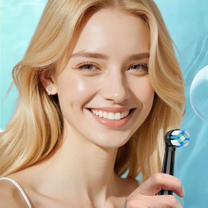 Replacement Heads Compatible with Oral B iO 3 4 5 6 7 8 9 10 Series Electric ToothbrushGum Care Toothbrush Head Compatible with Oral b iO Replacement HeadsBlack