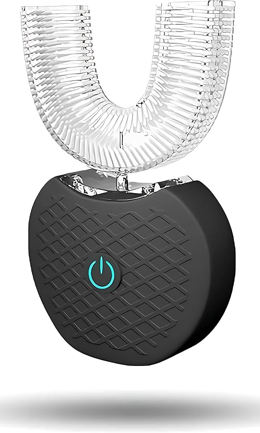 Aimery Automatic Toothbrush U Shaped Toothbrush for Adults 360° - Ultrasonic U-Electric Toothbrushes for Teeth Whitening - Wireless Charging &amp LED Light - Waterproof IPX7