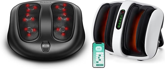 Nekteck FM01 Foot Massager and Smart Foot and Calf Massager APP Control White