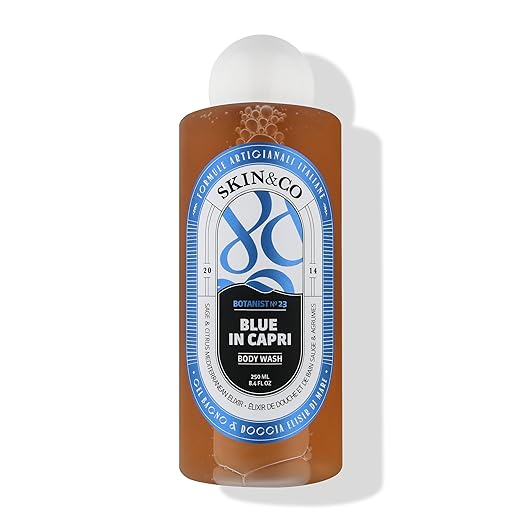 SKIN&ampCO Italian Escape Body Wash Set 9-Piece All-Natural Body Care Collection 8.4 FL OZ Each – Luxury Body Wash Inspired by Amalfi Coast Sicily Umbria Sardinia Tuscany Made in Italy