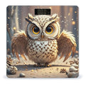 Cute Owl Scale for Body Weight Accurate Digital Bathroom Scale Toughened Glass High Precision Scales Smart Weight Scales with Large LCD Backlight Display Weighing Machine