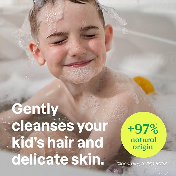 ATTITUDE Shampoo and Body Wash for Kids EWG Verified Hair and Body Cleanser Dermatologically Tested Soap Plant and Mineral Based Bath Products Vegan Bulk Refill Vanilla and Pear 67.6 Fl Oz