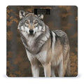Wild Wild Gray Wolf Bathroom Scale for Body Weight LCD Display Digital Bathroom Scale Tempered Glass Bathroom Weight Scales Fashion Smart Scales for Home Bedroom 400 Lb