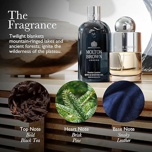 Molton Brown Dark Leather Body Wash 10 fl. oz.