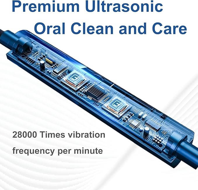 Ultrasonic U Shaped Toothbrush for Adults Electric Toothbrush for 360-degree Cleaning with Wireless Charging Waterproof IPX7 3 Modes for Teeth Whitening(Orange)
