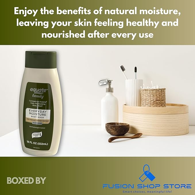 Daily moisturizing- Body Wash 18 fl oz (Pack of 1) Boxed By Fusion Shop Store