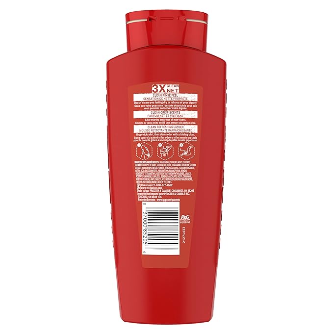 Old Spice Refreshing Body Wash for Men High Endurance 3X Defense 24/7 Shower Fresh with Long Lasting Scent Pure Sport Scent 24 oz (Pack of 4)