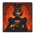 Demon Style Character Scale for Body Weight Anti-Slip Tempered Glass Digital Bathroom Scales Clear LCD Display Weighing Scale Safe Rounded Corners Smart Scales