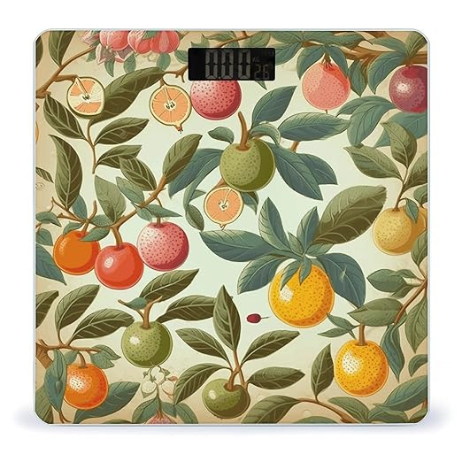 Plants and Fruits Weight Scale for Body Weight Digital Bathroom Scale High Capacity Accurate Digital Weighing Scales and Easy-to-Read on Backlit LCD Display Scales