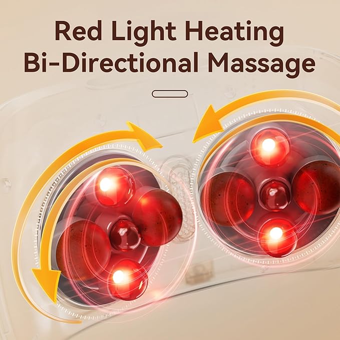 Bian-Stone Abdominal Massager with Heat - Dual Disc Electric Belly Fat Machine for Period Pain &amp Bloating Relief Stomach Massager to Aid Digestion &amp Gas Constipation Comfort