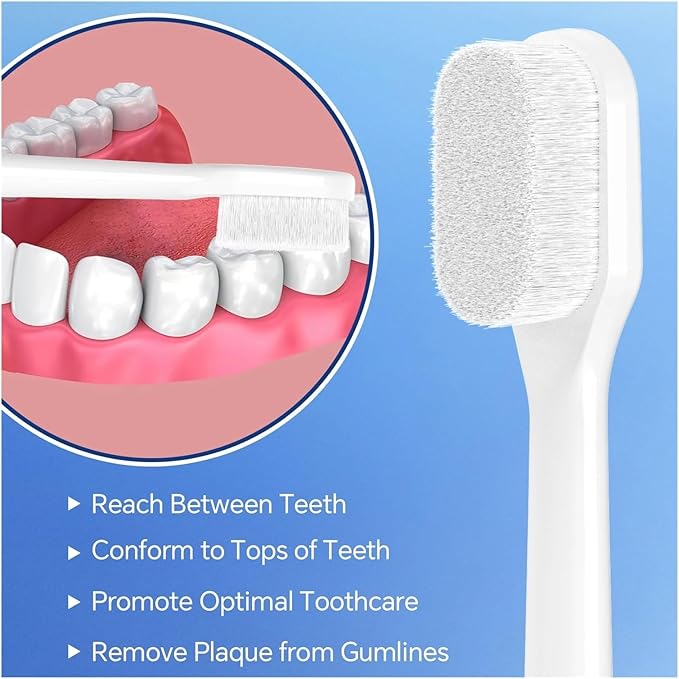 Electric Toothbrush Replacement Heads Compatible for Sonicare(2 Pcs)