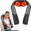 KINGJOY Neck and Shoulder Massager with Heat Shiatsu Neck and Back Massager for Back Shoulder Legs 2025 Upgraded 4D Kneading Deep Tissue Pain Relief Gifts for Women/Men/Mom/Dad Plug-in Use Only