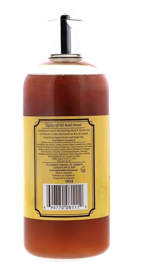 Taylor of Old Bond Street Sandalwood Moisturizing Bath and Shower Gel 500 ml