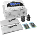 Dual Ionic Foot Bath Detox Machine Professional Ionic Foot Bath Spa Cleanse with 2 Waist Belts 2 Arrays 10 Liners (Black)