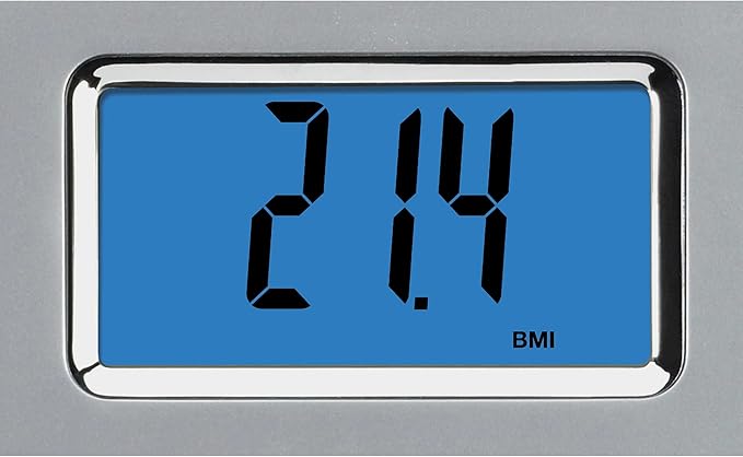 Weight Watchers Scales by Conair Scale for Body Weight Digital Bathroom Scale with Body Fat Muscle and BMI in Clear