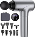 cotsoco Massage Gun Deep Tissue Muscle Massage Gun with 9 Attachment Heads 20 Speeds &amp Silent Brushless Motor for Pain Relief Handheld Percussion Back Massager Gun for Athletes
