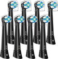 8 Pcs iO Replacement Heads Compatible with Oral B iO 2/3/4/5/6/7/8/9/10/Deep Clean Series Electric Toothbrush Brush Heads Compatible with Oral B iO with Medium Bristles Care Your Teeth (Black)