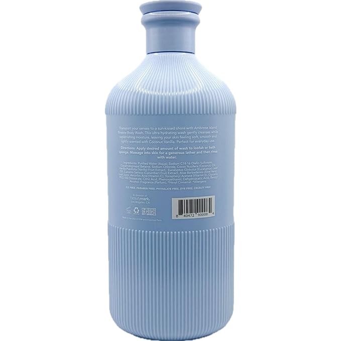 Ambrose Island Breeze Body Wash Coconut Vanilla Scent 33.8 fl oz