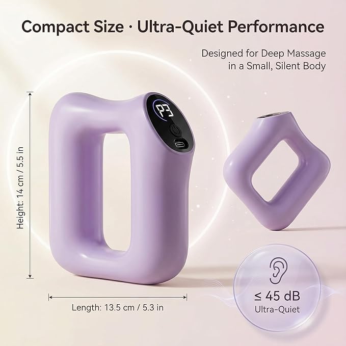 Electric Full-Body Vibration Massager Hands-Free Cordless Design with Adjustable Strap 8 Vibration Modes for Belly Back Legs &amp Waist Includes Sash &amp Scraper