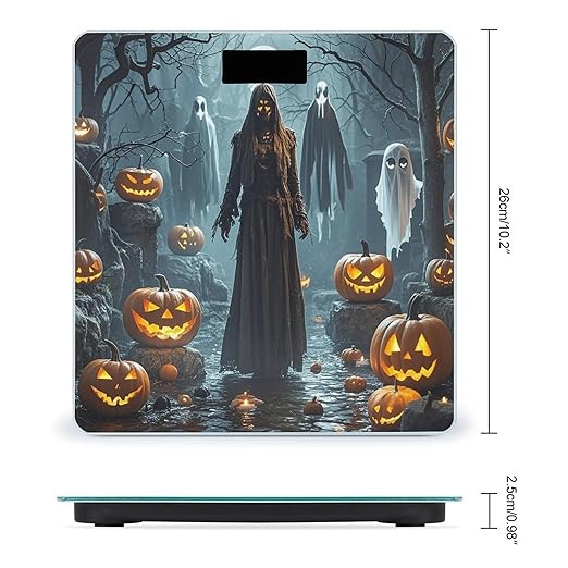 Grim Reaper Scale for Body Weight Highly Accurate Digital Bathroom Body Scale Digital Bathroom Scales for People Anti-Slip Large LCD Display Smart Scales