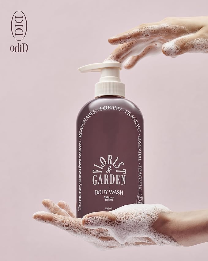 Milk in Cera Perfume Body Wash - Korean Moisturizing Body Cleanser for All Skin Types - Cozy Wood &amp Fig Scent- with Milk Protein and Ceramide 16.9 fl.oz.