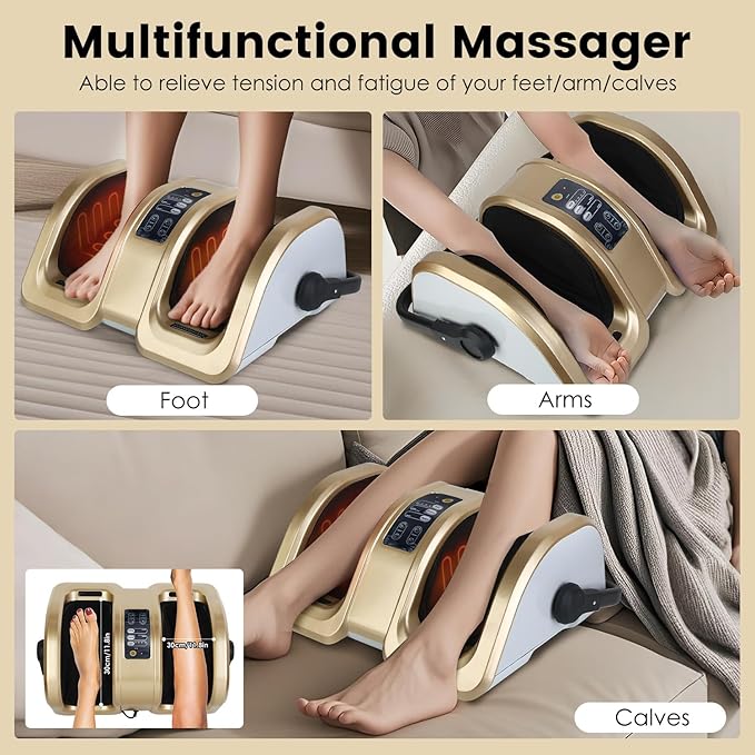 iMounTEK Foot Massager with Heat Shiatsu Electric Foot Massaging Machine Feet Kneading Massager with Auto/Manual Modes Heating Function Remote Control Deep Kneading Gifts for Women Men Mom Dad