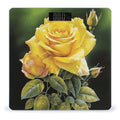 Yellow Rose Bathroom Scale for Body Weight with High Precision Large LCD Backlight Display Digital Weighing Scale with BMI Capacity Up to 180kg