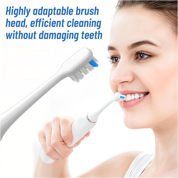 Replacement Brush Heads Compatible for SOOCAS X3U/X3Pro/X5/V1/D2/D3 6/12pcs Bristle Electric Toothbrush Sealed Packed(SHUSHI-WH-12PCS)