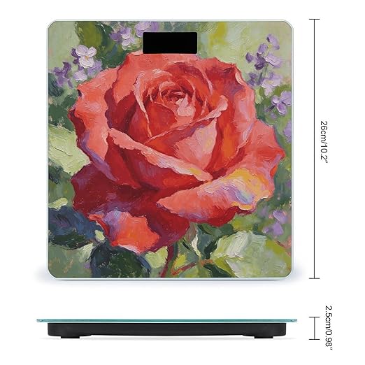 Fei Mei and Zi Xing Scale for Body Weight Accurate Digital Bathroom Scale Toughened Glass High Precision Scales Smart Weight Scales with Large LCD Backlight Display Weighing Machine