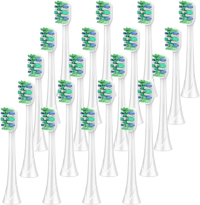 Replacement Toothbrush Heads Compatible for with Optimal Plaque Control HX9023/65 HX9044 HX9054 Electric Brush Head(20 Pcs)