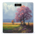 Season Landscape Digital Bathroom Scale for Body Weight Weighing Scale with Backlit LCD Display High Precision Measurements &amp Measures Weight Up to 180kg