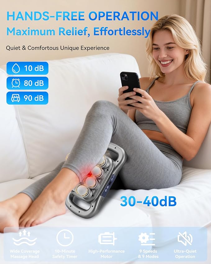 16-Head Massage Gun Set Deep Tissue Percussion Massager with 9 Modes &amp 9 Intensities Handheld Muscle Massager for Muscle Pain Relief in Back Legs Shoulders Foot