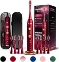 Wagner Stern WHITEN+ Edition. Whitening Electric Toothbrush with Pressure Sensor. Offers 5 Brushing Modes 3 intensities 8 Soft Brush Heads and a Luxury Travel case.