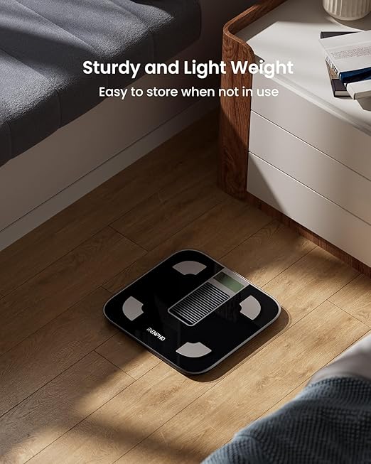 RENPHO Smart Scale for Body Weight FSA&ampHSA Eligible Digital Bathroom Scale BMI Weighing Bluetooth Body Fat Scale Body Composition Monitor Health Analyzer with Smartphone App 400 lbs - Elis Sol