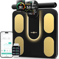 RunStar Smart Scale FSA&ampHSA Eligible 8 Electrodes Digital Bathroom Scale for Body Weight and Fat BMI Muscle Mass 28 Body Composition Measurement with Full-Color TFT LCD on Retractable Handle