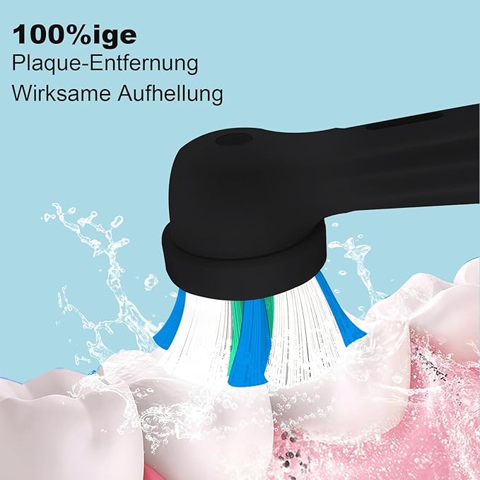 10 Pack IO Replacement Heads Compatible with Oral B IO 2/3/4/5/6/7/8/9/10/Deep Clean Series Electric Toothbrush Brush Heads Refill Compatible with Oral B IO for Teeth and Gums Care (Black)
