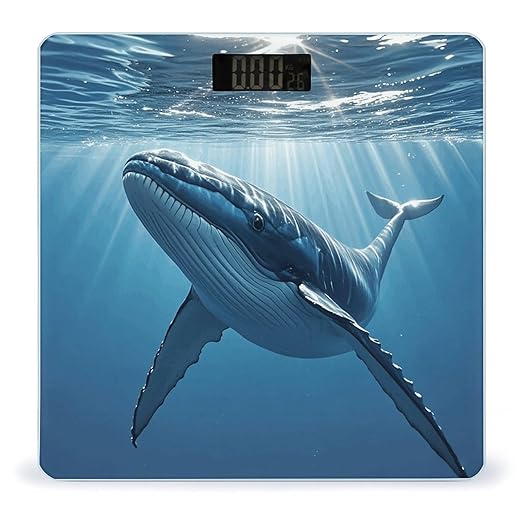 Swimming Fish Png Scale for Body Weight Digital Bathroom Scale Accurate Smart Weight Scales with Large Display Weighing Machine High Precision Scales