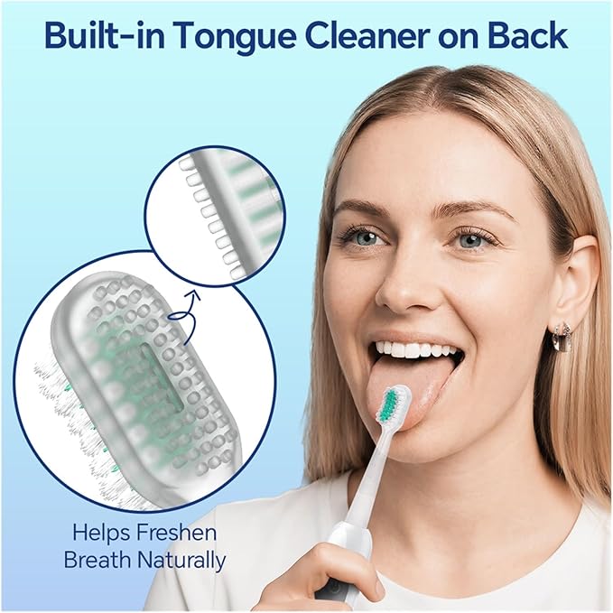 Sweeping &amp Oscillating Sonic Brush HeadsCompatible For Oral B Electric Toothbrush Multi-Angle Cleaning Replacement Head(8 Pcs)